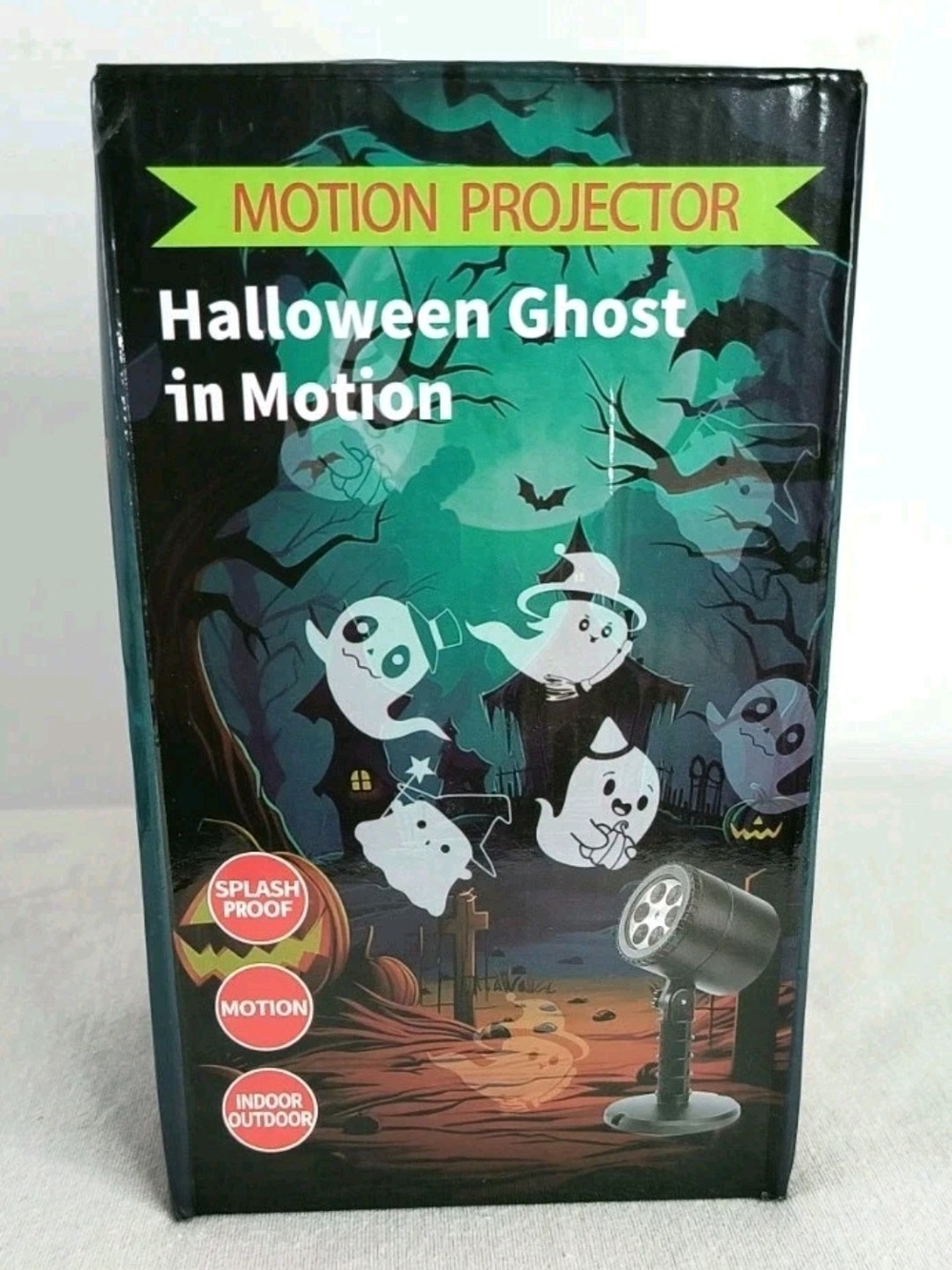 Halloween Ghost Projector Light Motion LED Moving Ghosts Indoor Outdoor Holiday
